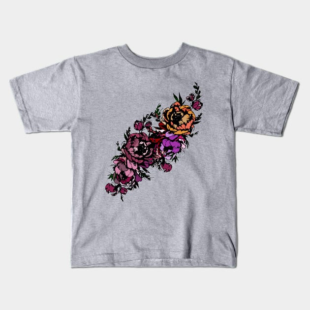 flowers Kids T-Shirt by amenij